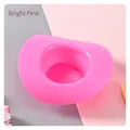 Creative bright pink cowboy hat shaped ice cream bowl made of smooth plastic for kids - Rose Red