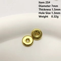 7mm Golden alloy snowflake spacer beads for DIY jewelry making with polished finish - 25# (Polished Round Washer)