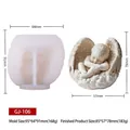 Silicone mold for DIY angel baby scented candles and plaster decorative ornaments - GJ-106 (Translucent Silicone Mold)