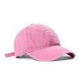 Klassieke baseballpet van gewassen roze katoen met een vintage textuurafwerking - Gewassen Roze