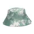 Cappello da pescatore double-face unisex con motivo tie-dye marmorizzato verde e bianco - Stile Tie-dye Verde e Bianco (2#)