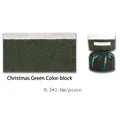 Tessuto bicolore verde natalizio in pile per confezioni regalo misura 0,5x1,6m - Patchwork Bianco Verde 0,5*1,6m
