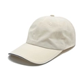Gebroken witte sneldrogende honkbalpet met lasergesneden sterren en marineblauwe rand - M(56-58cm) / Off-wit