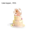 Western horse racing themed Happy Birthday cake topper with horse head floral wreath - Large Cake Topper (1 PC)