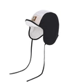 Gorro de aviador de invierno para niños con forro polar y orejeras en bloques de color - Negro