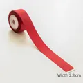 2.3cm wide Christmas red satin ribbon roll for DIY gift wrapping and festive decoration - 2.3cm Red Luster Satin Ribbon (6 Yards)