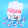 5-in-1 laundry beads in white storage box with concentrated pink fragrance pods - Waterdrop Cherry Blossom 50 Capsules Boxed