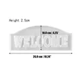 Silicone Welcome sign mold for DIY aromatherapy candles and resin crafts, 26cm length - Welcome Sign