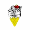 Charm gelato in argento sterling S925 con smalto colorato per braccialetti fai-da-te - Gelato (PC0734)