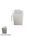 Square translucent silicone mold for 11cm tall cylinder resin pen holder or storage jar - Large Rectangle