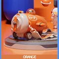 Creative airplane shaped kids water bottle in bright orange with adjustable strap - Tritan Material / Orange Airplane (500ml)