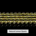 Polished natural lemon quartz beads for jewelry making with bright yellow citrine finish - Natural Lemon Citrine / 6mm approx 60pcs