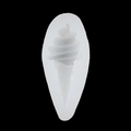 Ice cream cone shape silicone mold in translucent white for creative baking and cake decor - Style 3-Swirl Ice Cream / Clear
