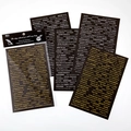 Set of 4 vintage black and gold foil stickers with motivational English quotes - HAVE A LOT OF TIME