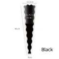 Single flower packaging bag with Love You text and black wavy edge design 45cm - Mermaid Style / Black