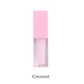 Hydrating mirror water lip gloss with square pink cap in coconut flavor variant - 10Coconut