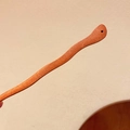 Bruine houten haarklem met leliebloemontwerp voor een elegante vakantiestijl - 27# Haarspeld-Donker koffie