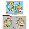 Christmas static window stickers with Santa, deer, and snowflakes in 70x50cm and 100x60cm - AMJ078 Christmas Decoration Set