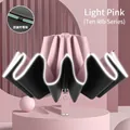 Pink automatic 10-rib umbrella with LED reflective edge and fiberglass frame - 10-Rib Reflective Auto / Pink