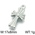 Pendente a croce punk in acciaio al titanio argento lucido con dimensioni 17x8mm e peso 1g - Stile 8 Croce (KLJ5962-Z) / 17*8mm / Color Acciaio