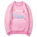 Rosa Mama Est 2025 Coquette Hoodie mit Muttertags-Gedenkdruck und Herzflügel-Motiv - S / Rosa