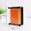 Orange small size 3D pin art toy clone hand mold board measuring 12.5x9.5cm - Small / Orange
