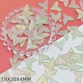 Macro shot of colorful gradient fishtail charms for DIY jewelry making 19x20x4mm - Pink Green Fish Tail