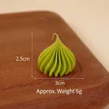 Miniature green fake cream dollhouse decor piece, 2.5cm height and 3cm diameter - Pagoda Candy-Matcha