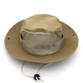 Breathable khaki mesh sun hat with adjustable chin strap for outdoor fishing and camping - One Size L (58-60cm) / Mesh/Khaki