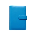 Minimalist A6 Macaron Blue PU Leather Notebook with Magnetic Buckle on White Background - Sky Blue (Cover Only)