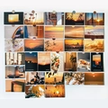 26pcs Sunset Landscape Postcards Set in Warm Orange Tones for Aesthetic Wall Decoration - Sunset Glow