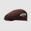 Detalle de gorra de algodón marrón oscuro con bordado lateral blanco de Boston 1630 - 52cm (2-5 Años) / Café