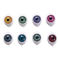 Set di 8 paia di occhi per bambole in acrilico 12x16mm per artigianato e modelli - Multicolore