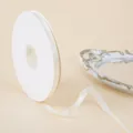 Rotolo di nastro di raso bianco, larghezza 1 cm e lunghezza 100 iarde, ideale per regali. - 1.0cmx100 Iarda / bianco crema