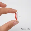 Miniature red chili resin food model for dollhouses, size 2.2cm by 0.3cm, 0.2g weight - 2.2cm Mini Chili Pepper