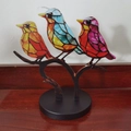 3 Birds (Double Branches) / Acrylic