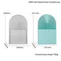 Silikonformen für gestreifte Bogentabletts mit Maßen 298x189x14mm und 291x181x13mm für DIY - D4065-Gestreifte gewölbte Tablettform Lang