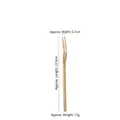 Japanese style golden 304 stainless steel fruit fork with 2-tine matte finish - Fruit Fork / 130mm / Gold