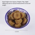 Modelo de comida realista de carne estofada en tazón de porcelana con dimensiones - Dátil Confitado