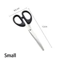 Small 12cm black handle stainless steel scissors for household and office use - Bulk Small Size