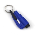 Mini brise-vitre de voiture 2 en 1 bleu avec coupe-ceinture et lampe LED intégrée - Bleu
