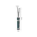 20cm stainless steel food tongs with green non-slip handle and 1.8cm width for BBQ - Green Handle Serrated Tongs - Medium