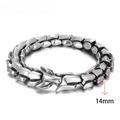 Argent / Largeur 14 mm - Longueur 19 cm
