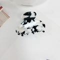 Classic black and white marble acetate hair claw clip for elegant women styling - 4cm / Cow Pattern