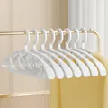 Coconut milk white anti-slip wide shoulder coat hanger in thick plastic material - Coconut Milk White (1PC)
