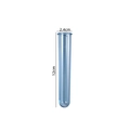 Transparent blue round bottom glass tube vase for DIY crafts, size 2.4cm by 12cm - Acrylic Blue Test Tube