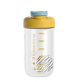 Κίτρινο σέικερ πρωτεΐνης 750ml με κλίμακα μέτρησης και μεταλλική σφαίρα ανάμειξης - 750ml / Κίτρινο