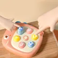 Giocattolo educativo portatile a forma di gatto rosa con tasti colorati dell'alfabeto - Dinosauro / Rosa