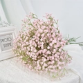 Artificial pink gypsophila bouquet with dense flowers for home decor photography - Pink