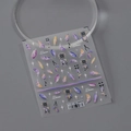 Pegatinas de uñas atrapasueños bohemias con plumas moradas y diseños de estrellas - Atrapasueños de Ensueño (TS-2851)